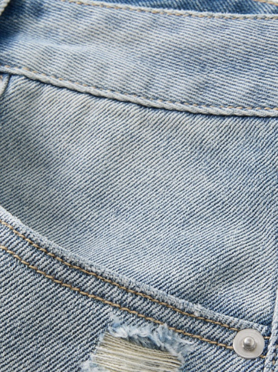 Hole Denim Shorts