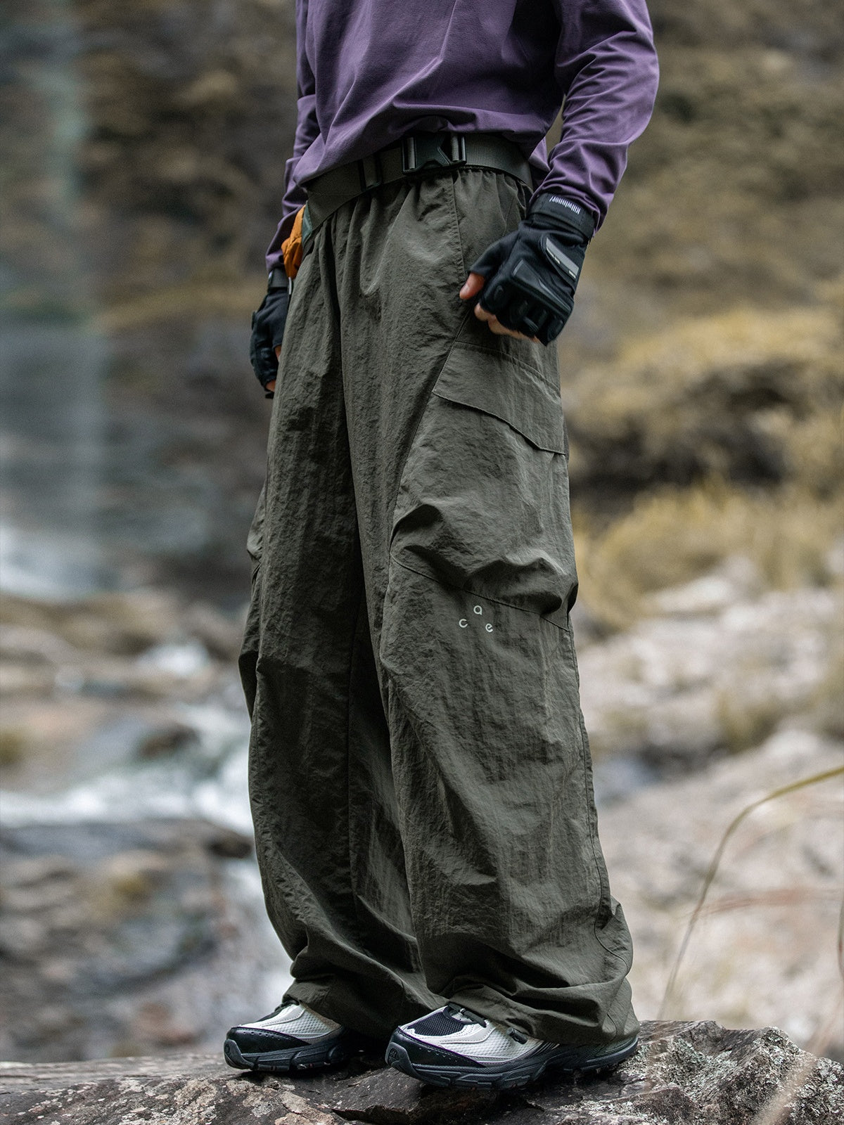 Liber Autumn Men's None Solid Color Pants