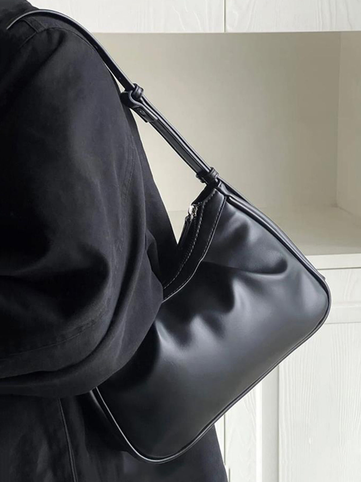 Pleated Shoulder Bag
