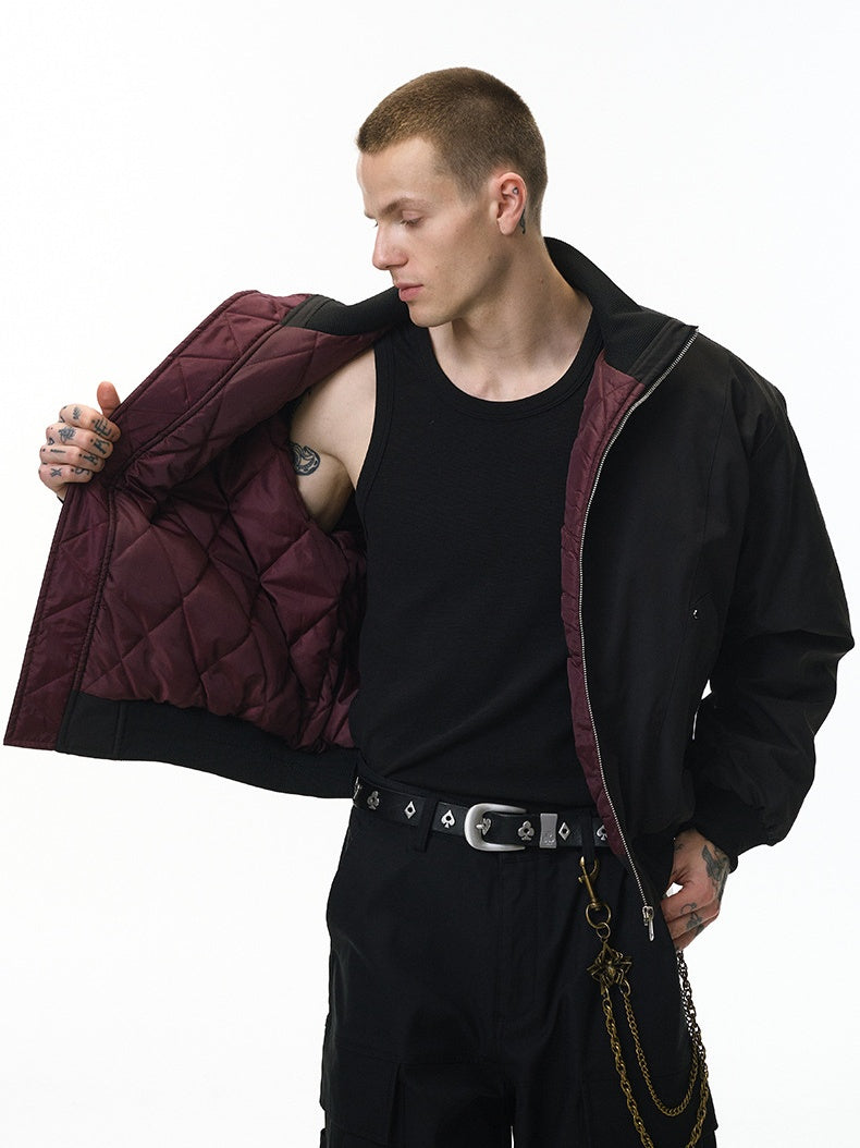 Cleanfit Deconstructed Tailoring Stand Collar Flight Jacket