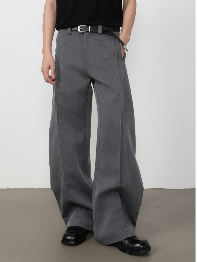 Retro Machete Stereo Gathering Cleanfit Dress Pants Pants