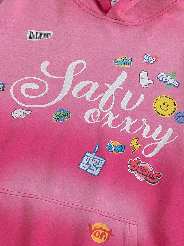 Liber Autumn Neutral wear Inkjet Printing Letter Sweatshirts&Hoodies