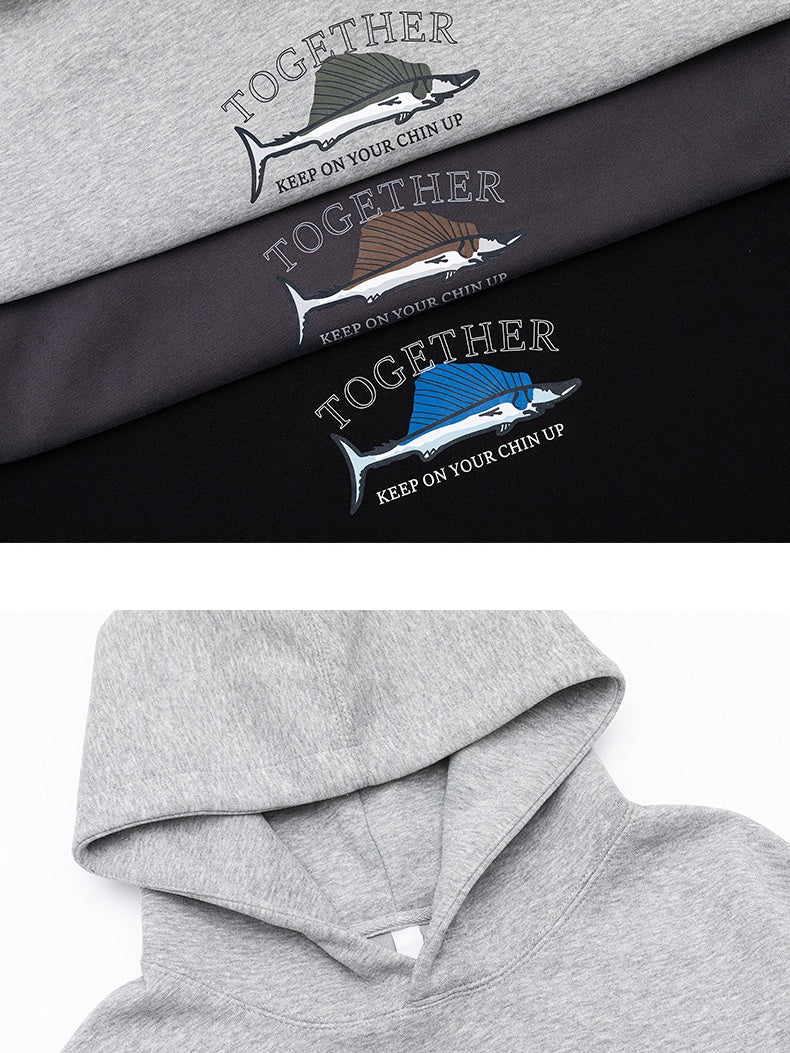Thickened Printed Hooded Sweatshirts&Hoodies
