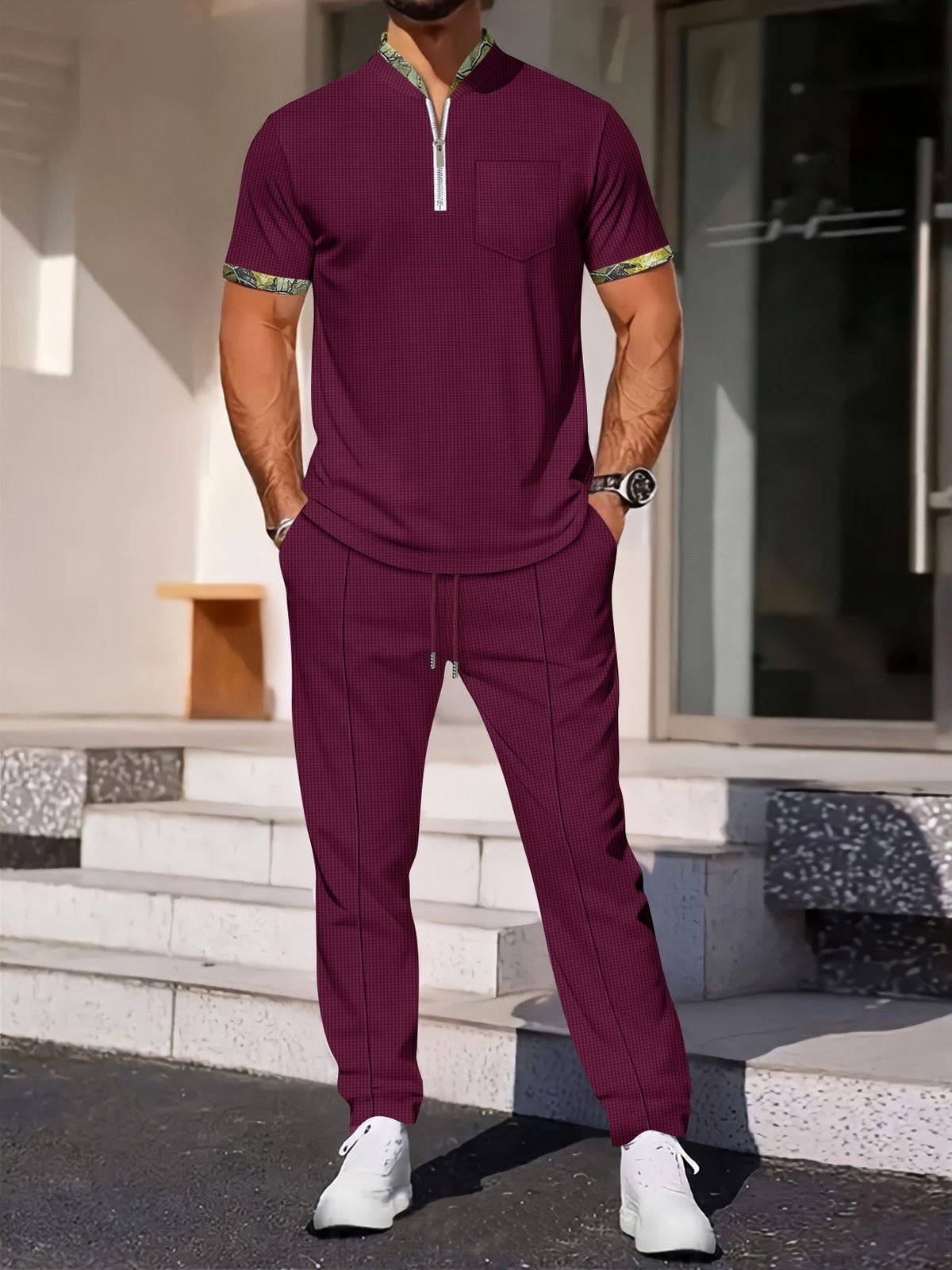 Leisure Color Matching 2-piece Sets Set
