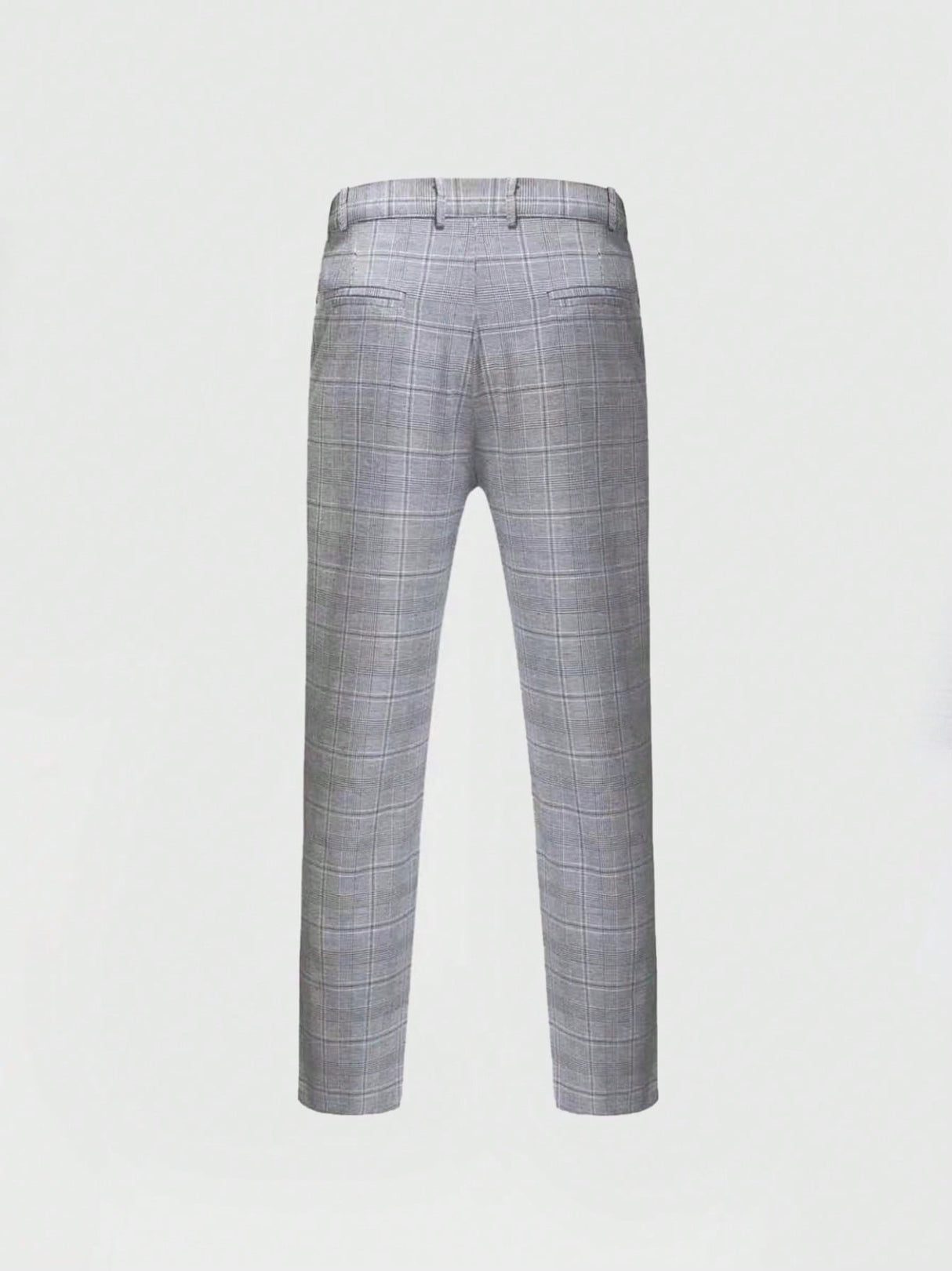 Plaid Slim-fit Business Suit 2-piece Sets Set