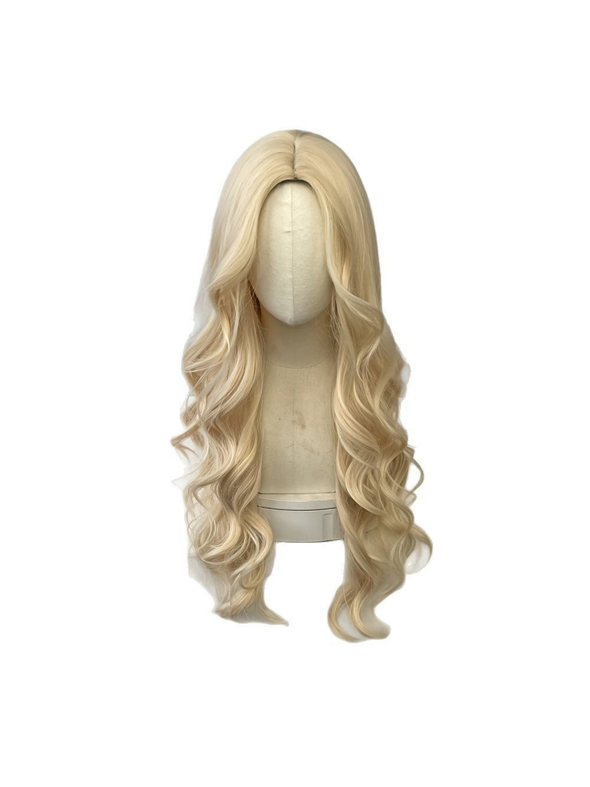 Synthetic Fiber Long Wavy Curl Wig