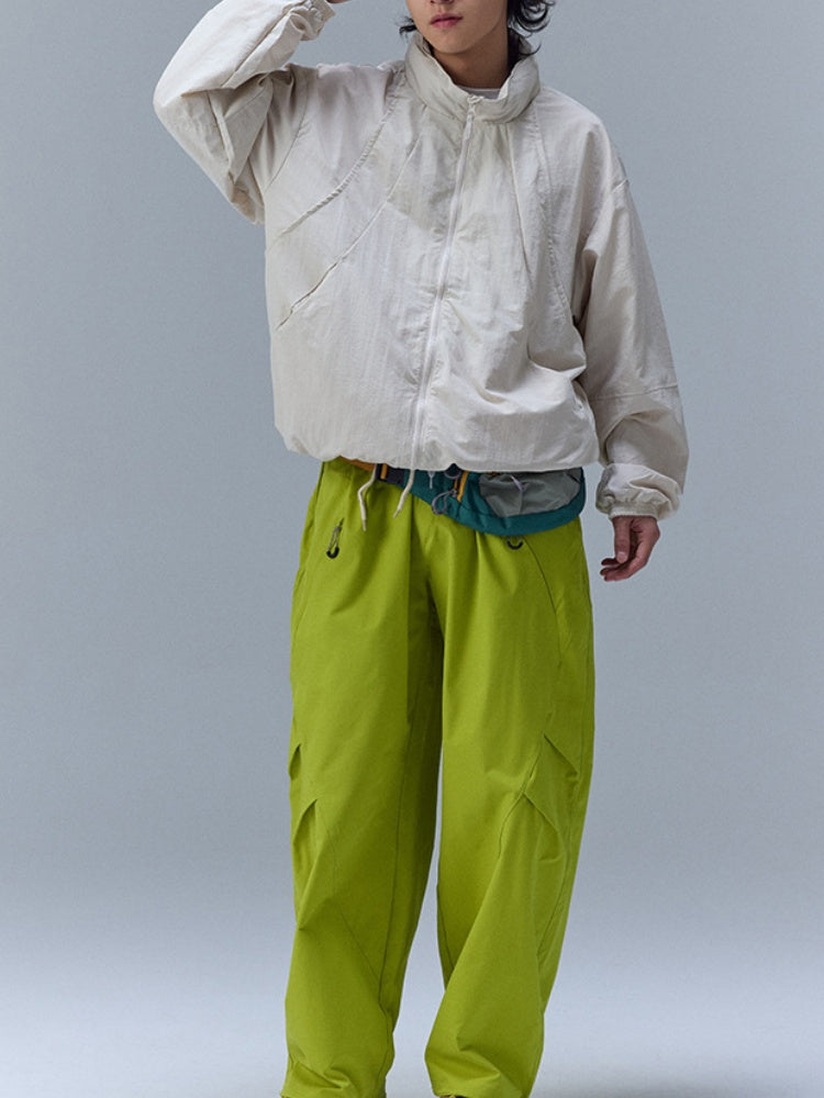 Water-repellent Oversize Folding Hooded Windbreakers