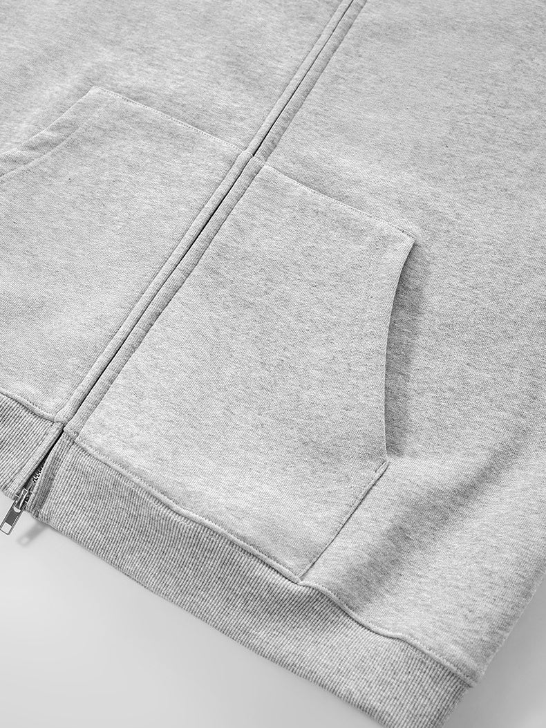 420G Heavy Double-ended Zipper Hoodies Vest Jacket