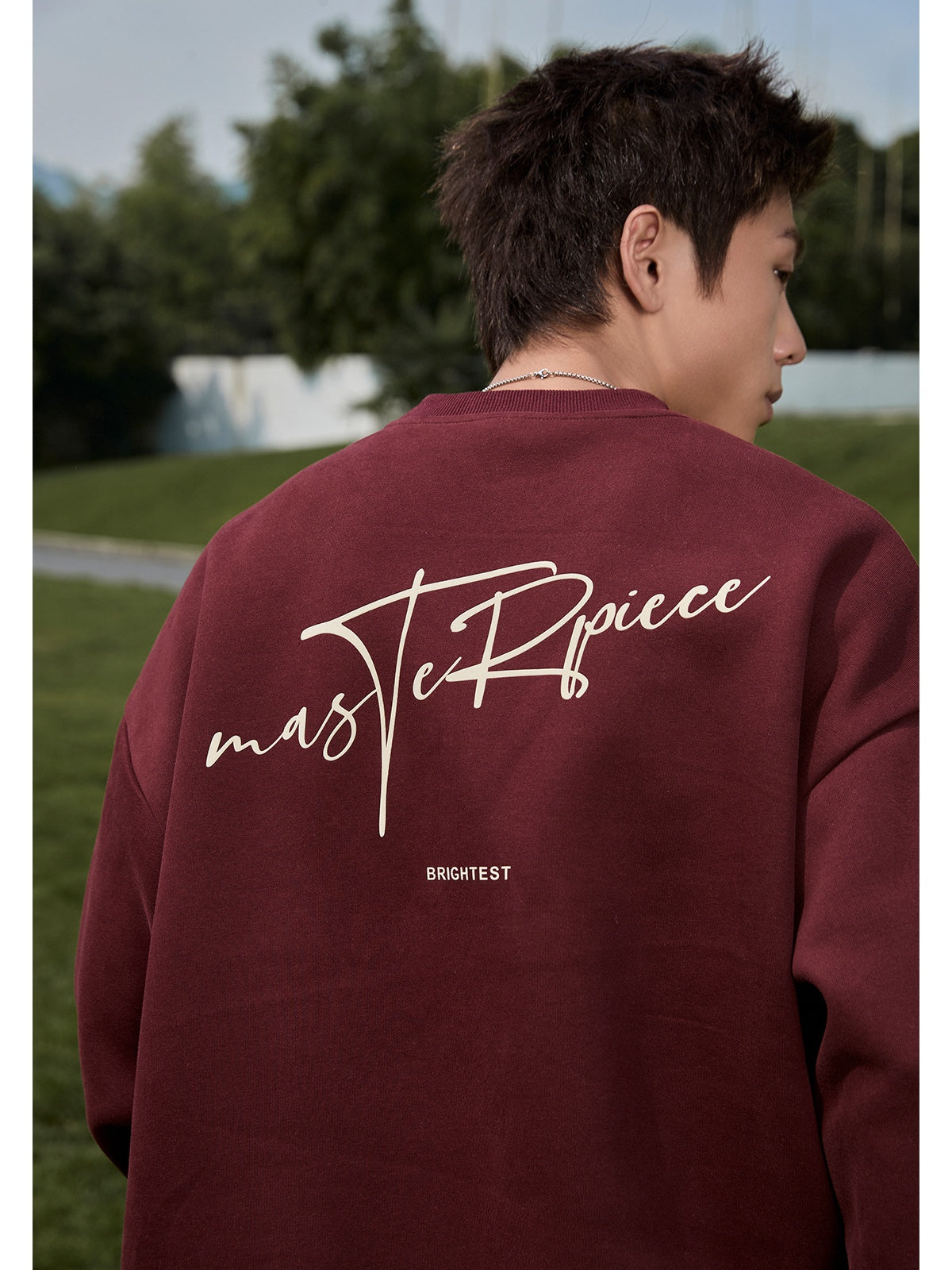 Liber Autumn Men's Printed Letter Sweatshirts&Hoodies