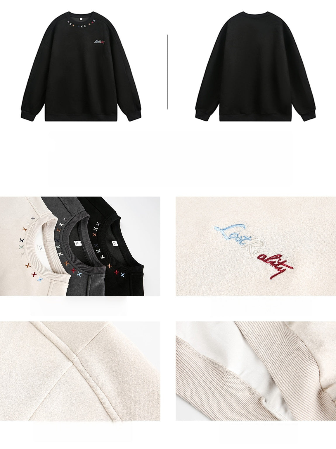 Liber Autumn Men's Embroidered Pattern Letter Sweatshirts&Hoodies