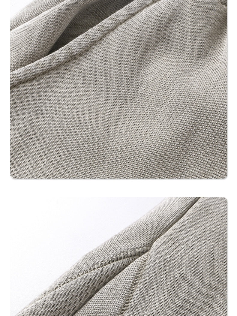 Liber Summer Neutral wear Trouser leg stitching Solid Color Pants
