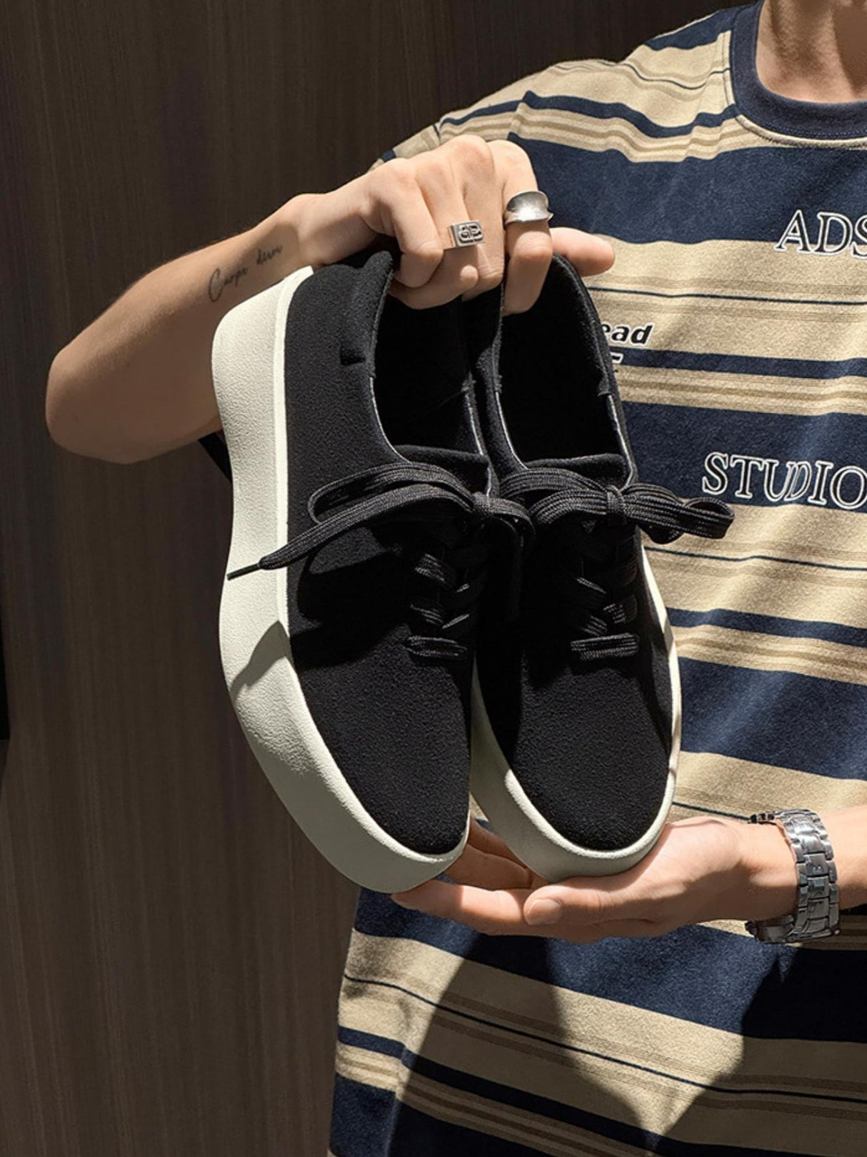 Suede Platform Sneakers