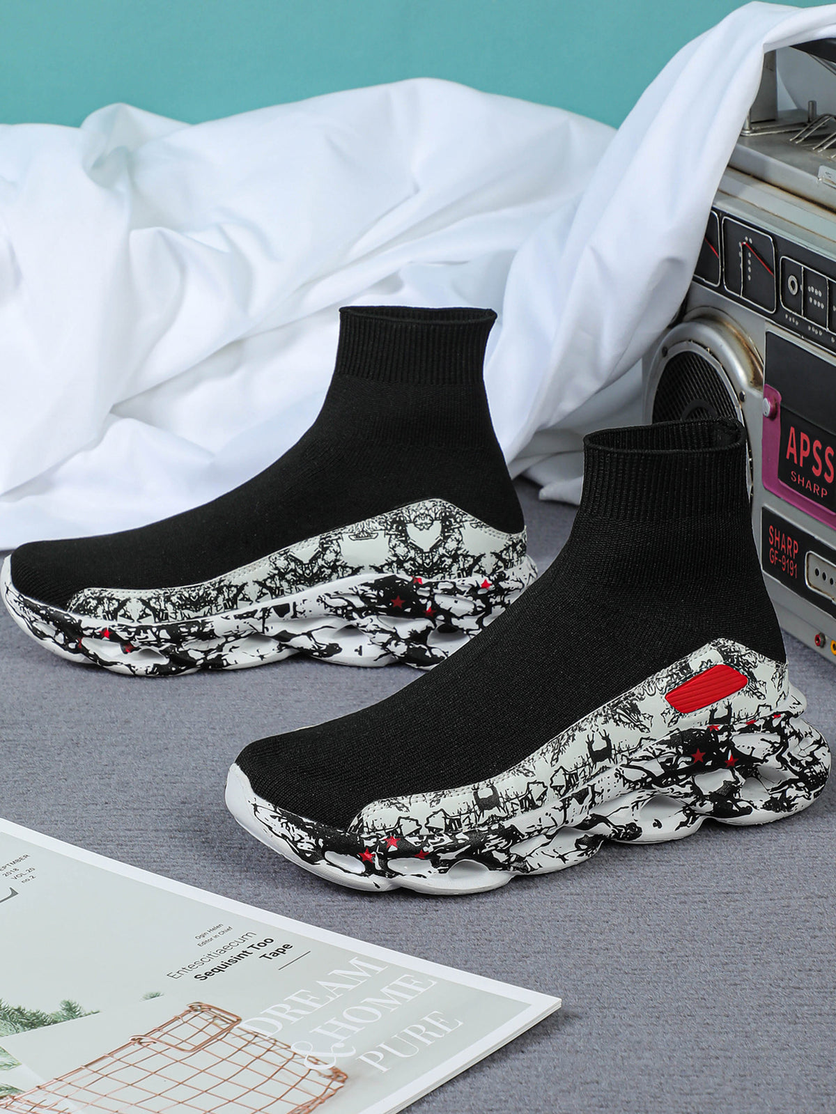 Women's Casual Sneakers With Floral Soles