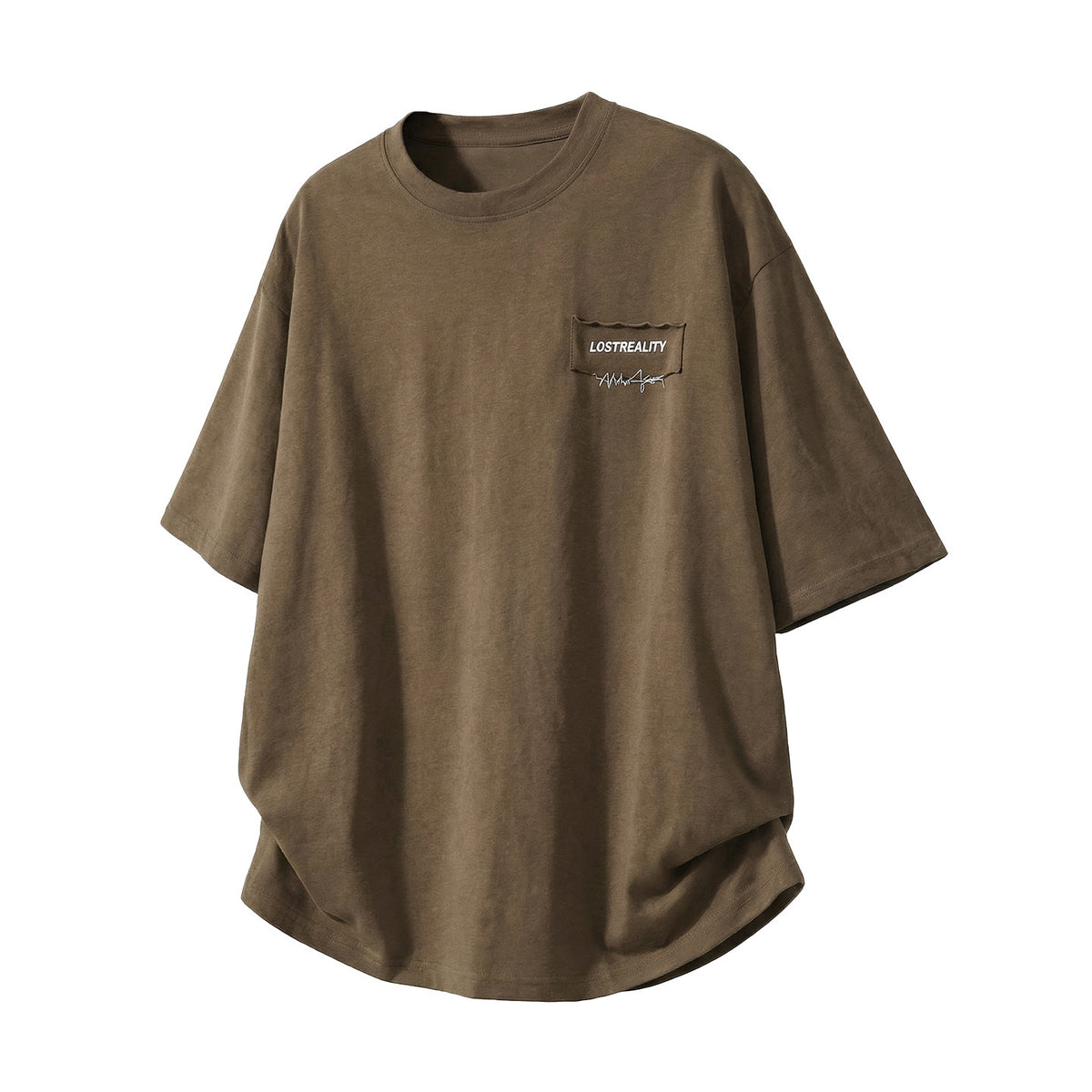 Color-blocked Letter Applique Loose-fit T-shirts