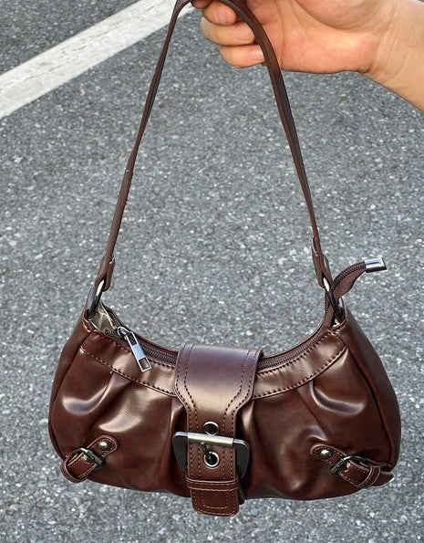 Stylish And Edgy Motorcycle Studded Shoulder Bag