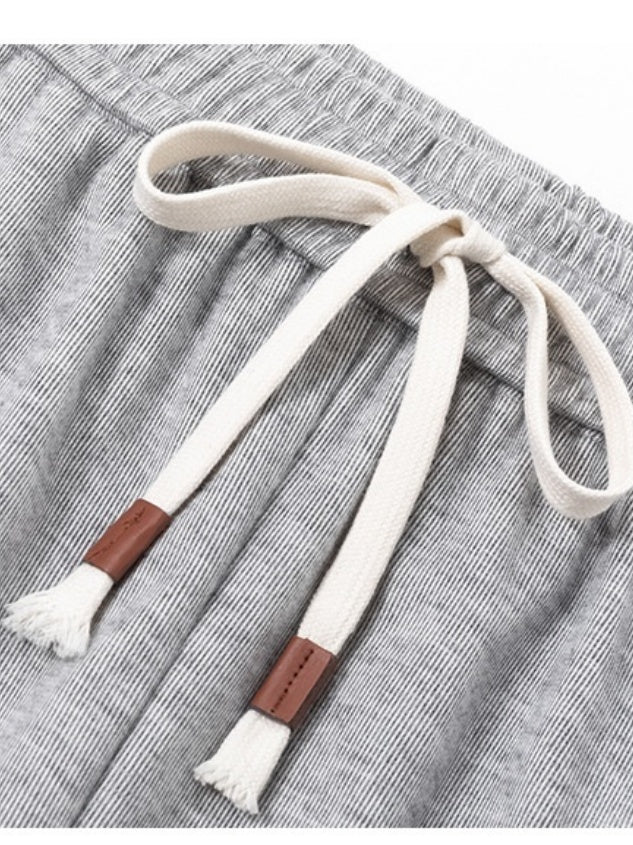 Patchwork Wide-leg Loose-fit Sweatpants