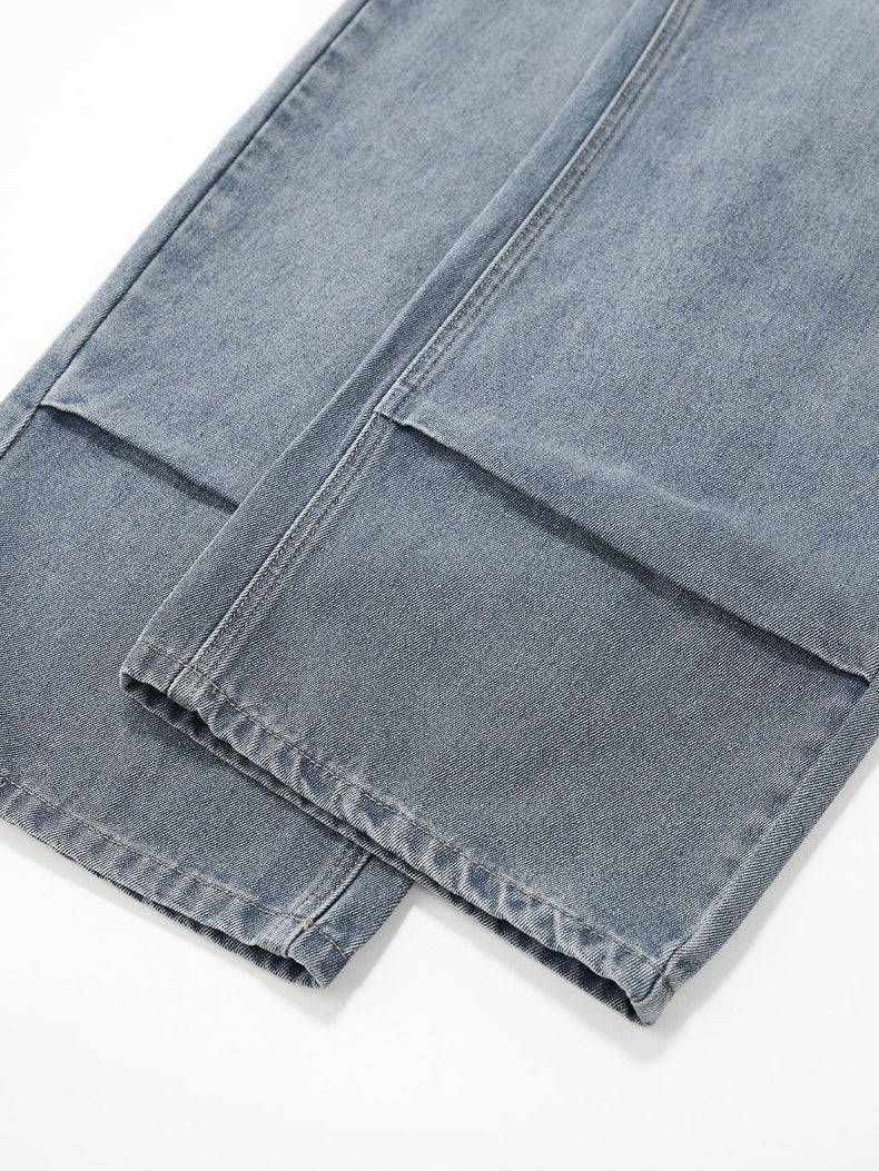 Removable Square Scarf Washing Old Casual Jeans