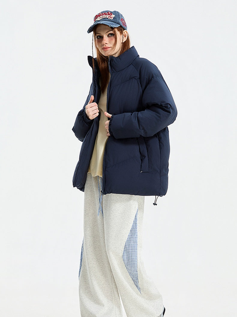 Solid Thermal Insulated Winter Puffer Jacket