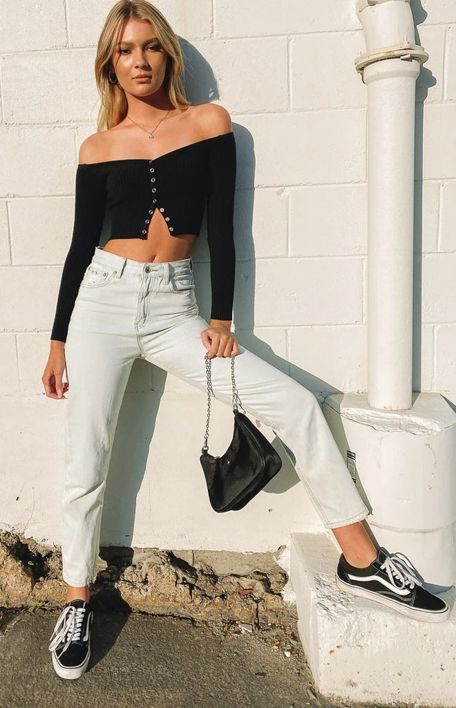Short, Sexy, Fitted Long-sleeved Cardigan