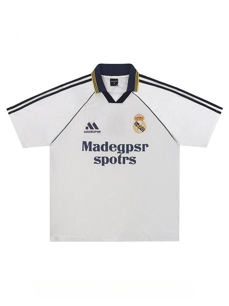 Campus Badge Embroidery Breathable Polo Shirts