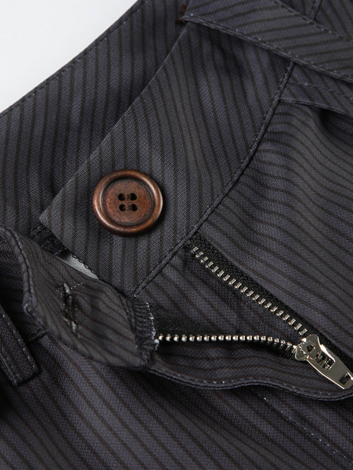 Stripes Contrasting Colors Low-rise Micro-flared Straight-leg Pants Pants