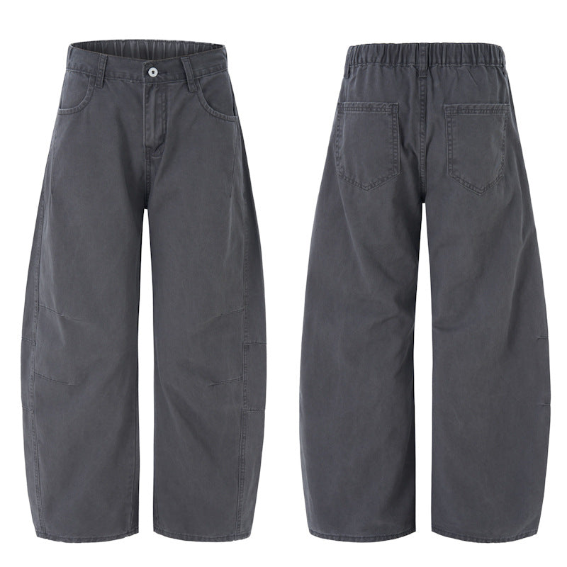 Deconstruction Machete Loose Silhouette Vintage Floor-length Pants