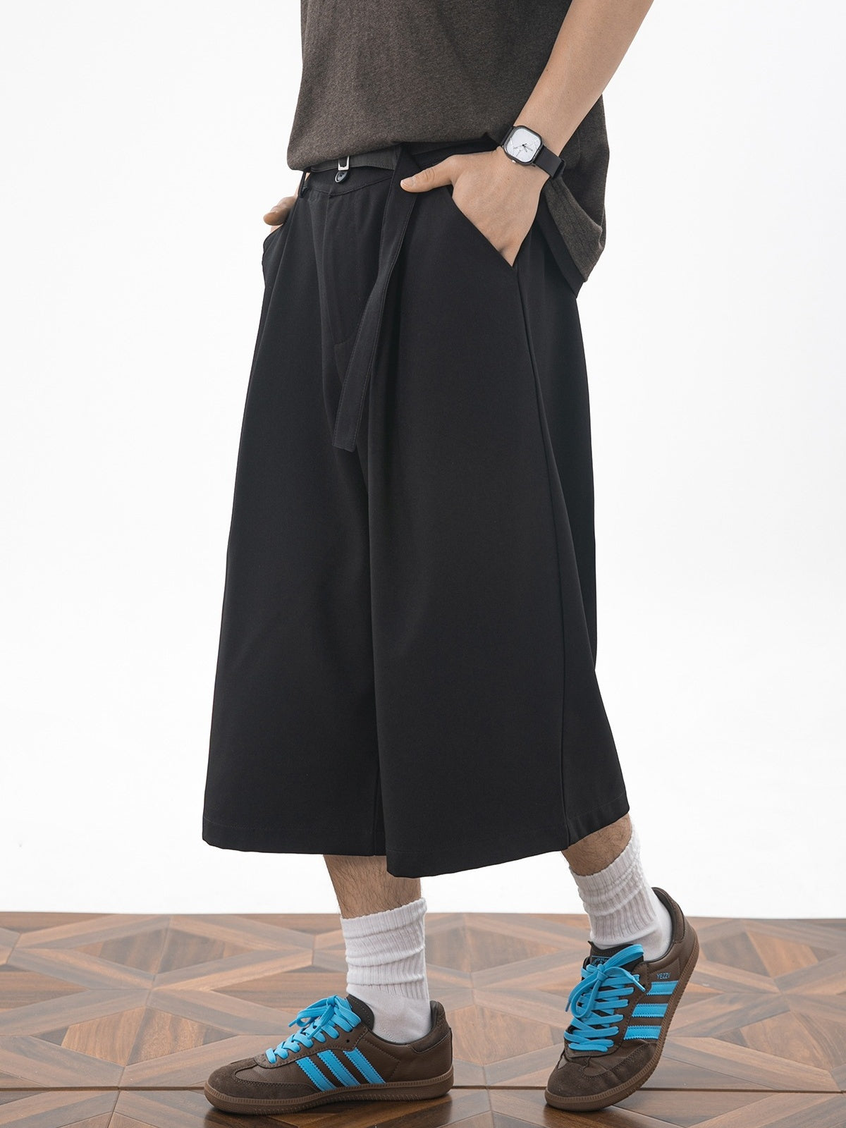 Cleanfit Patchwork 7 Points Dress Pants Shorts