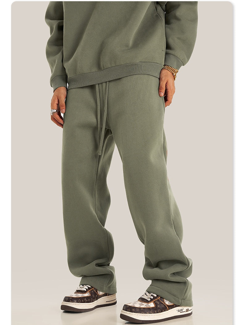 Loose Plush All-match Straight-leg Sweatpants