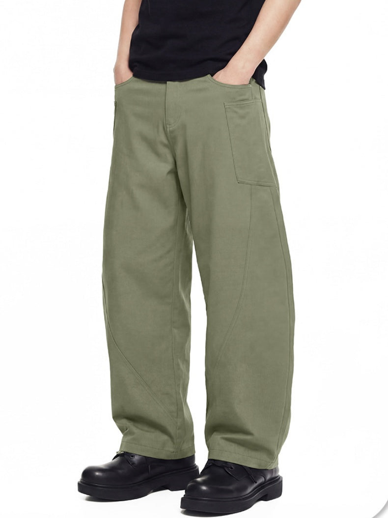 Retro Wide-leg Machete Cargo Trousers
