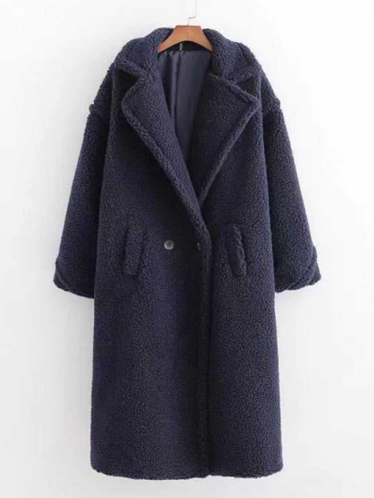 Thickened Warm Long-sleeved Long Coat