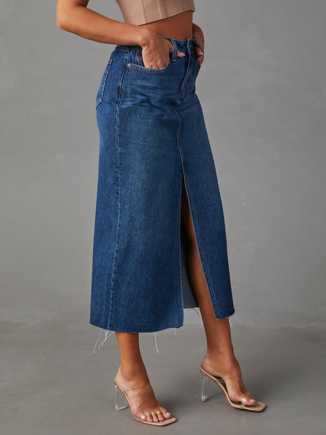 Liber Autumn Women's Tassel Solid Color Jeans