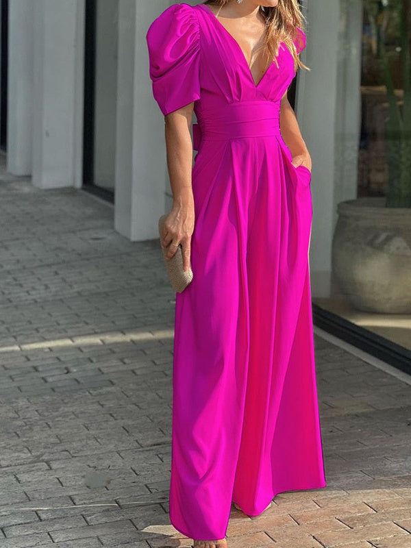 Puff Sleeve Maxi Dresses