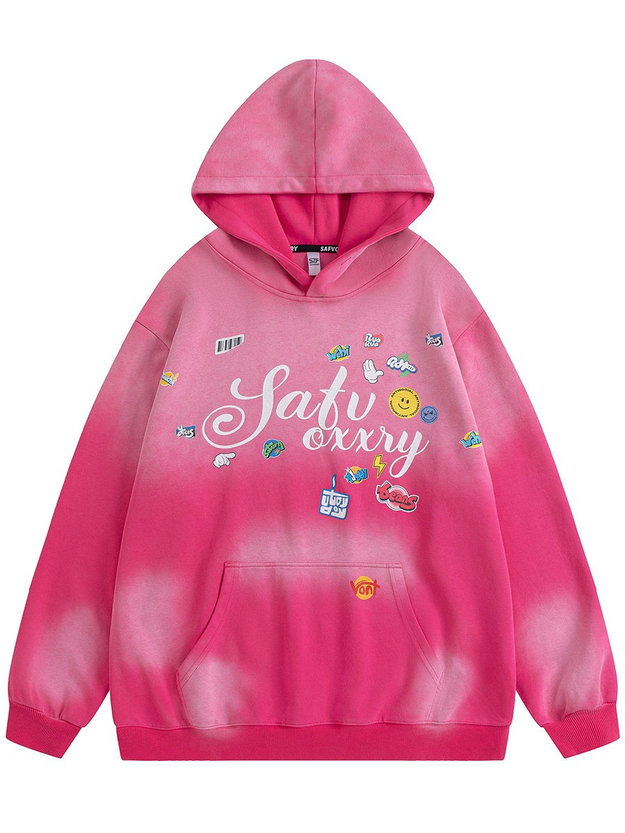 Liber Autumn Neutral wear Inkjet Printing Letter Sweatshirts&Hoodies