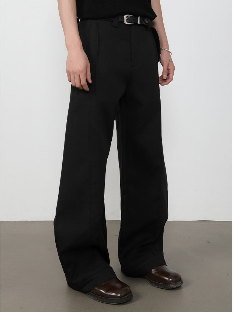 Retro Machete Stereo Gathering Cleanfit Dress Pants Pants