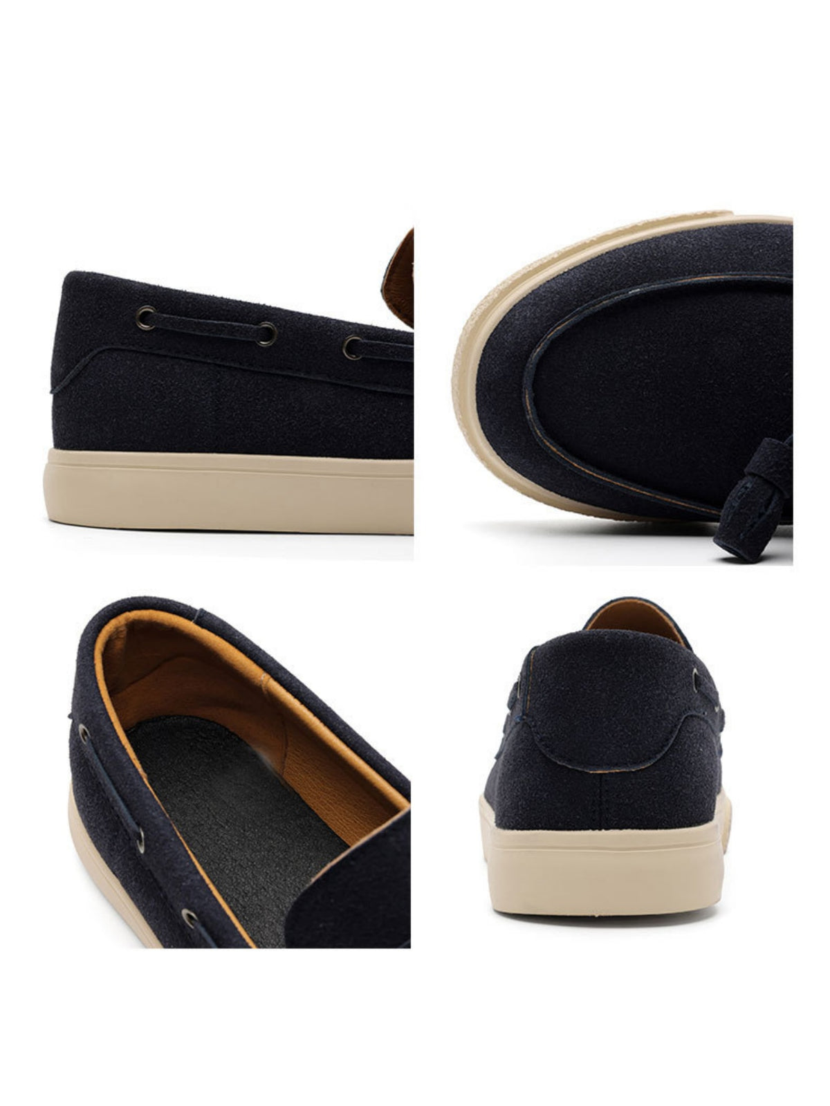 Color-blocked Tassel Slip-on Loafers