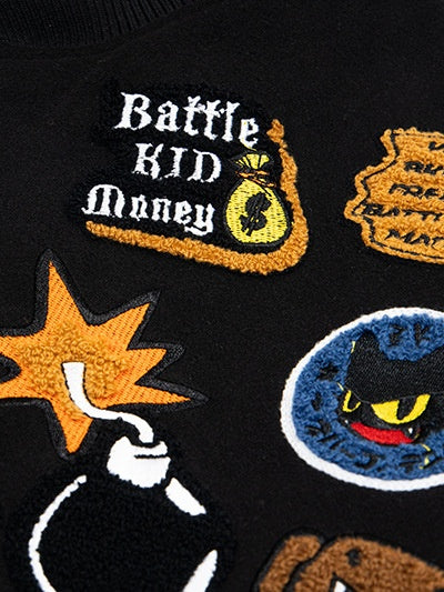 Cartoon Towel Embroidery Graffiti Baseball Uniform