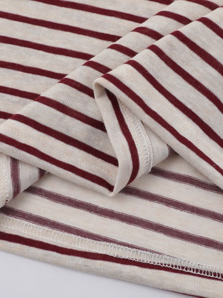 Color-blocked Stripes Loose-fit T-shirts