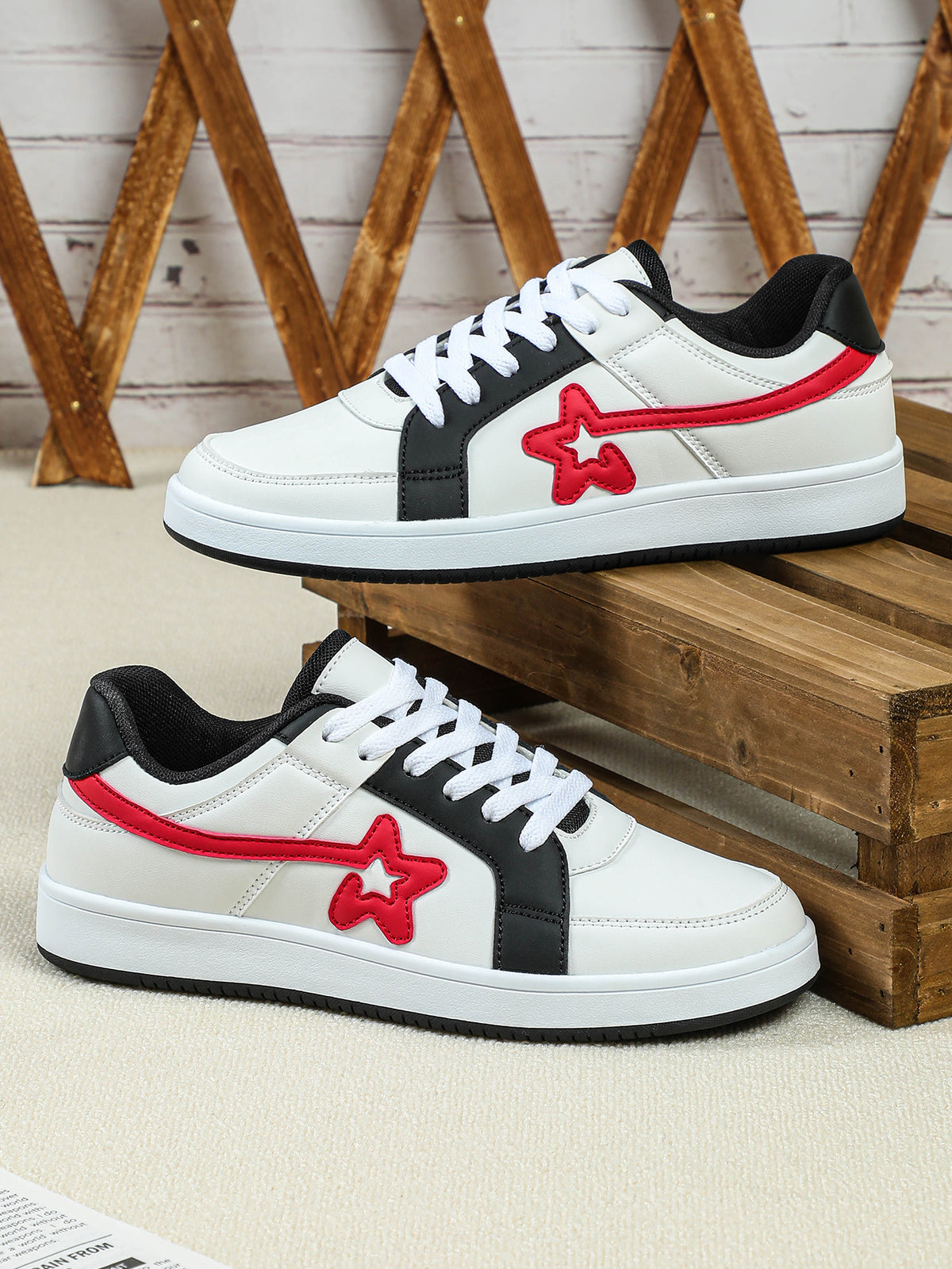 Color-blocked Unisex Casual Sneakers