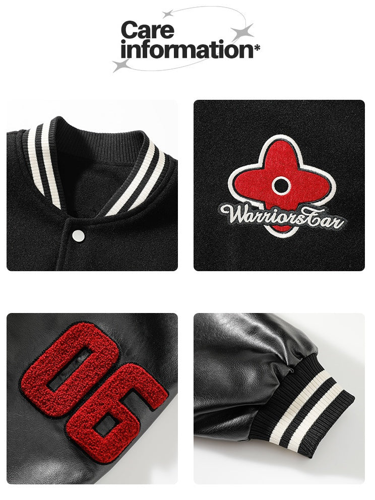 Liber Autumn Neutral wear Embroidery Color matching Jackets