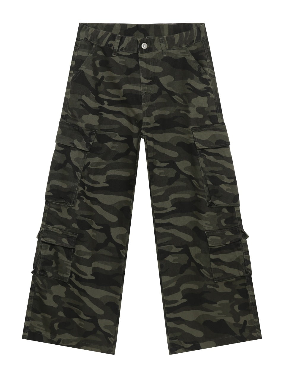 Vibe Camouflage Straight-fit Loose-fit Jeans