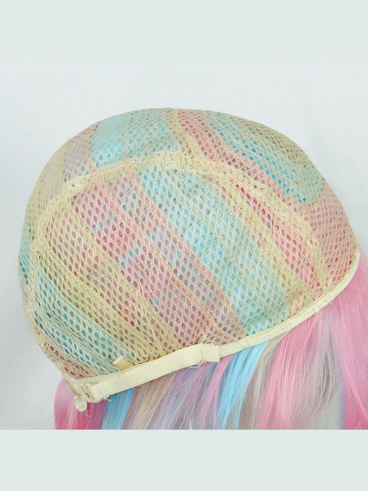 Colored Synthetic Fiber Long Wavy Curl Wig