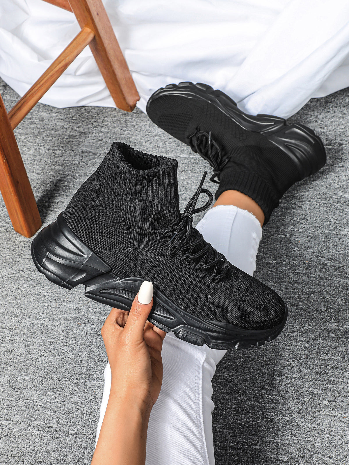 High-top Platform Women's Casual Sneakers