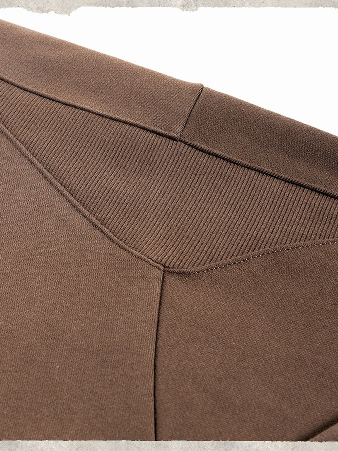 Liber Autumn Neutral wear Zipper decoration Solid Color Sweatshirts&Hoodies