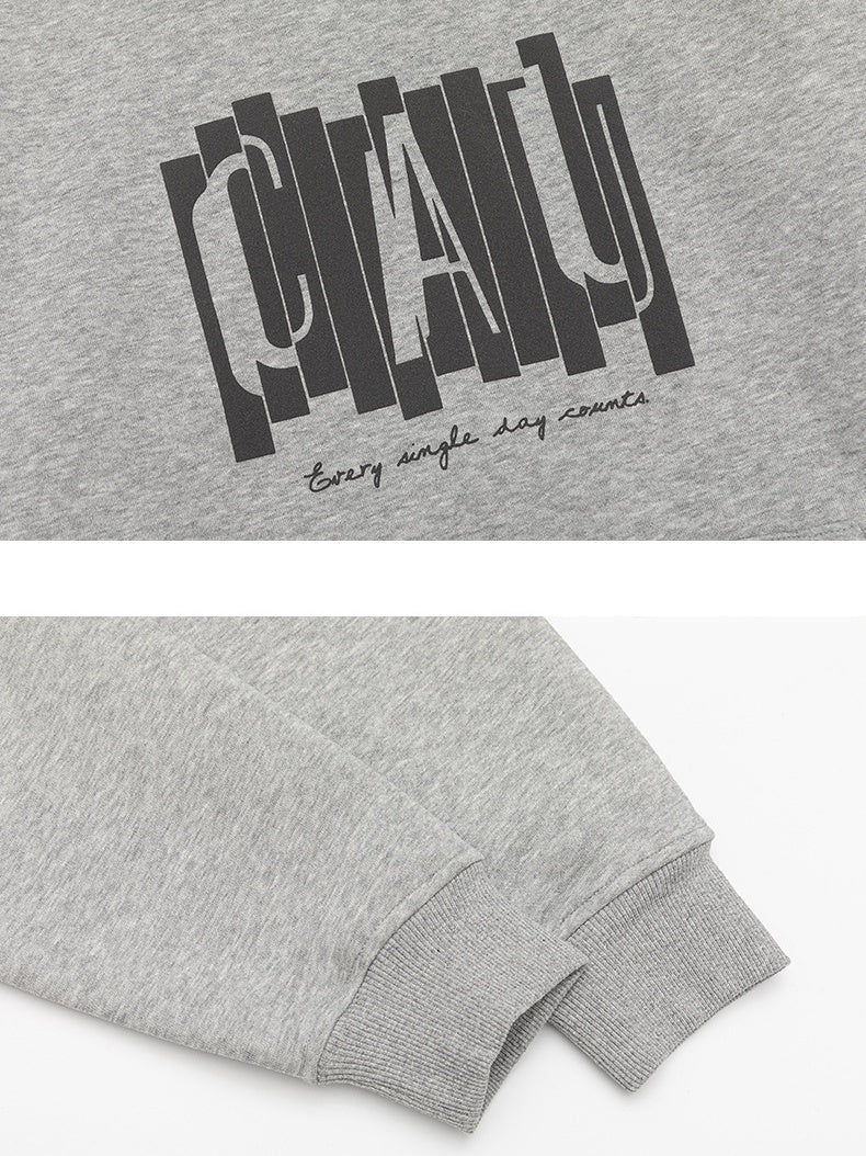 Letter Print Hooded Sweatshirts&Hoodies