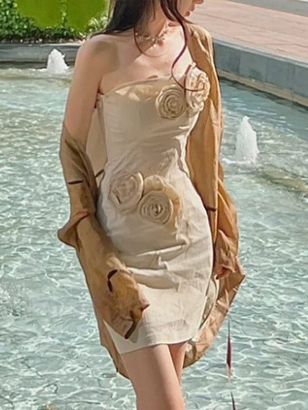 Off-the-shoulder Tulip Bodycon Skirt