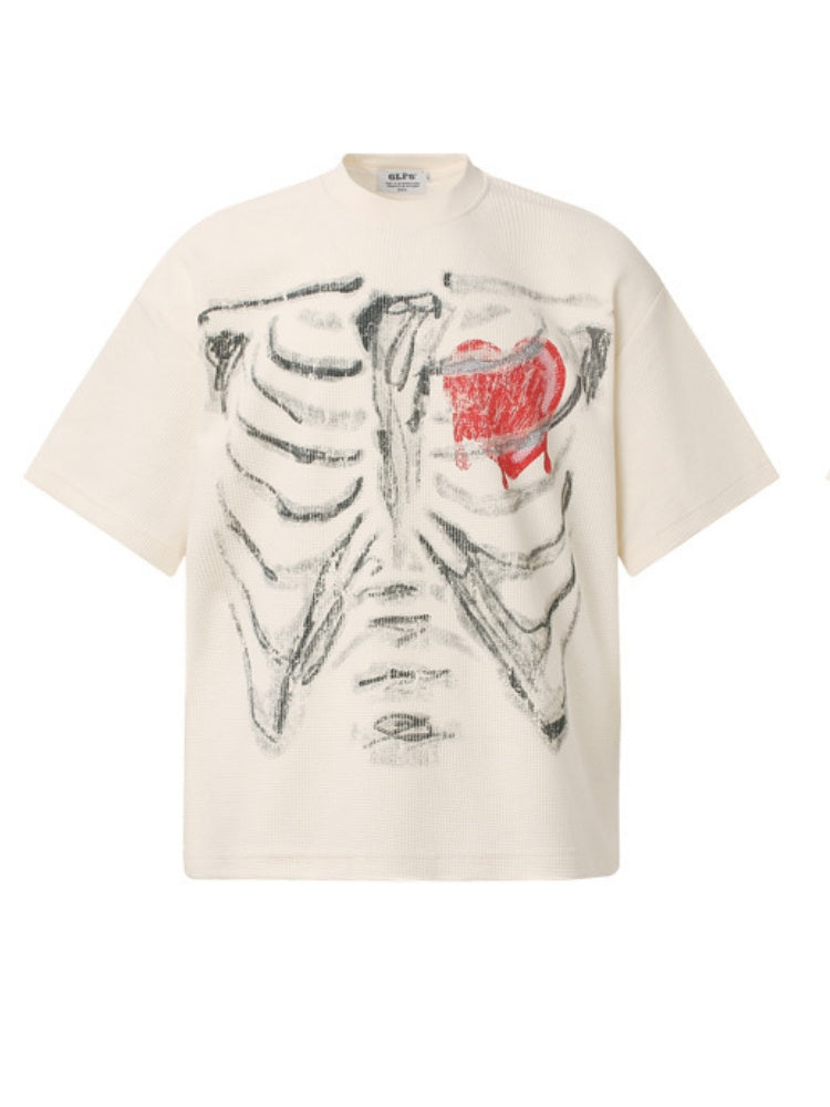 Humanoid Skeleton Love T-shirt