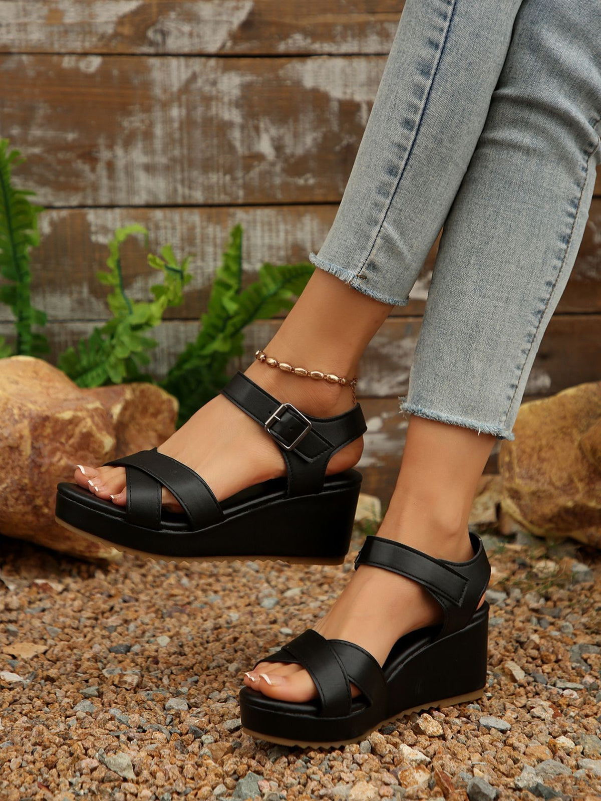 Wedge Platform Roman Sandals