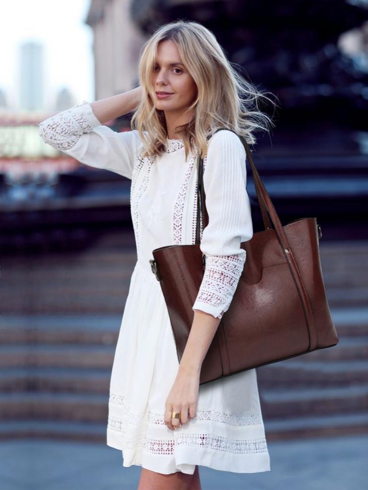 Stylish, Retro, Minimalist, Large-capacity Tote Bag