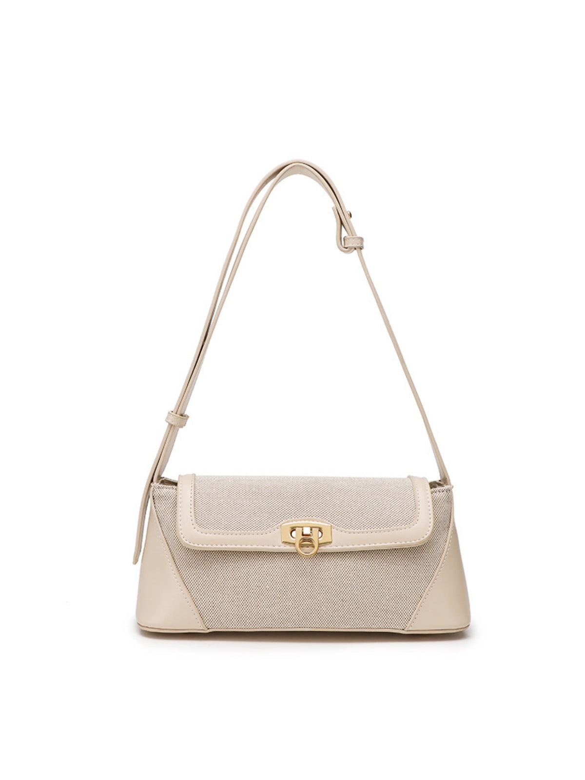 Color-blocked Casual Commuter Versatile Retro Shoulder Bag
