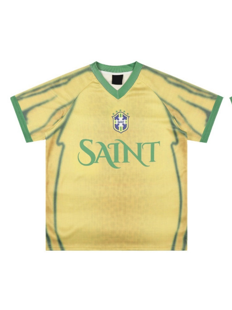Brazil Sporty Style No. 9 Jersey Printed T-shirts